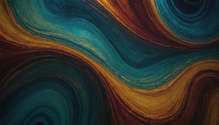 abstract watercolor background in blue, orange and yellow colors.の素材