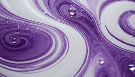 purple and white abstract background from soap bubbles close-up macroの素材