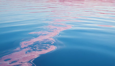 Water surface with rippled rippled water, nature backgroundの素材