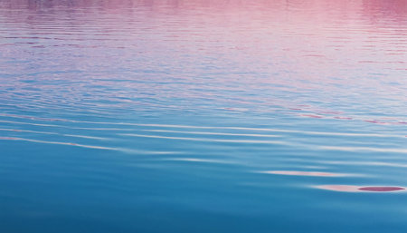 Reflection of the sky in the water. Abstract background for design.の素材