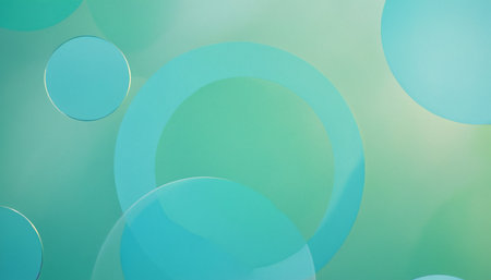 Abstract background with circles in pastel colors. Vector illustration for your design.の素材