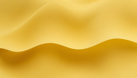 Abstract yellow background with wavy lines. 3d rendering, 3d illustration.の素材