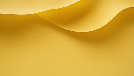 Abstract background of yellow paper curved in the corner. 3d renderingの素材