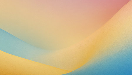 Abstract background with blue and yellow gradient colors. Minimal style.の素材