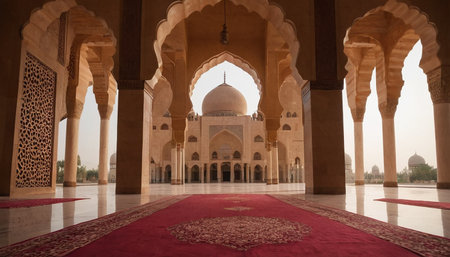 The Taj Mahal in Agra, Uttar Pradesh, India.の素材