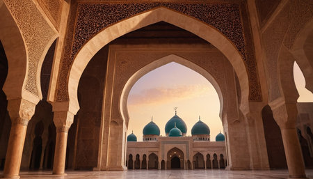 Beautiful view of the Hassan II Mosque in Casablanca, Moroccoの素材