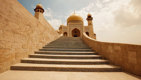 Sultan Qaboos Grand Mosque in Abu Dhabi, United Arab Emiratesの素材