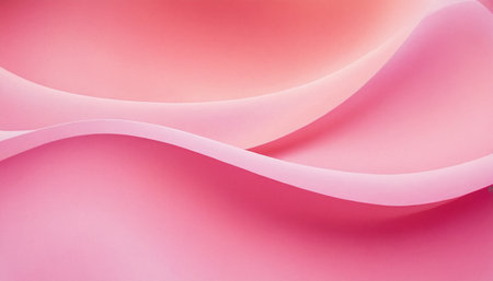 Abstract background of pink paper with curved lines. Copy space for text.の素材