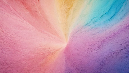 Colorful abstract background in the form of a tunnel with a rainbowの素材