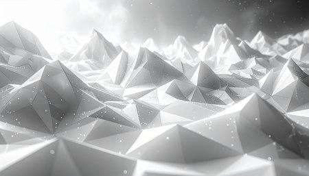 Abstract low poly background. Polygonal 3d rendering illustration.の素材