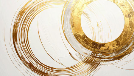 Abstract gold grunge background with copy space for your text or imageの素材