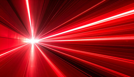 abstract red speed motion on the road at night, speed conceptの素材