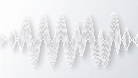 Abstract white wave background. Vector illustration. Can be used for wallpaper, web page background, web banners.の素材