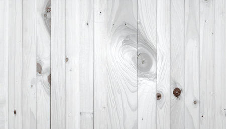 White wood texture background. Lining boards wall. Wooden pattern. Showing growth ringsの素材