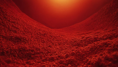 3D illustration of a red abstract background with space for your textの素材