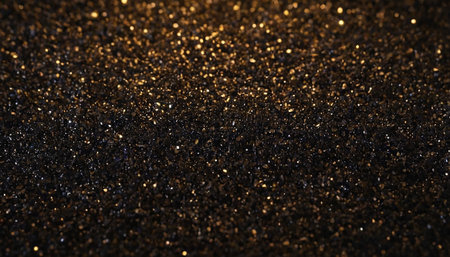 golden glitter texture Colorfull Blurred abstract background for birthday, anniversary, wedding, new year eve or Christmas.の素材