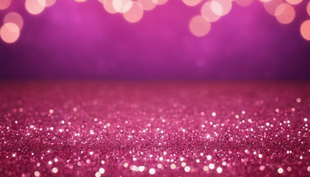 Pink glitter abstract background with bokeh defocused lights and shadowの素材