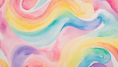 Abstract watercolor background. Colorful watercolor texture. Hand drawn illustration.の素材