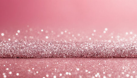 Pink glitter background with bokeh defocused lights and sparklesの素材