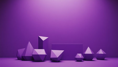 Minimal abstract background with geometrical forms. 3d renderの素材