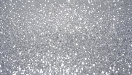 silver glitter christmas abstract background. silver glitter texture. defocusedの素材