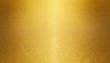 Shiny gold foil texture or background. 3d render illustration.の素材