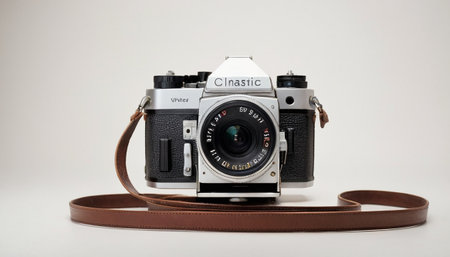 The old Soviet 35 mm SLR camera Canon EOS, released 1967.の素材