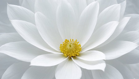 White lotus on white background. Close-up. Nature.の素材