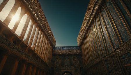 Interior view of the Mosque of Cordoba.の素材