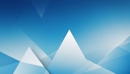 Abstract geometric blue background with triangles. Vector illustration for your design.の素材