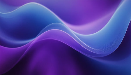 abstract background with smooth lines in purple and blue colors, digitally generated imageの素材