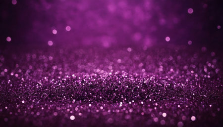 purple glitter vintage lights background. purple and black. de focusedの素材