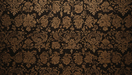 Damask wallpaper background. Vintage wallpaper with floral ornament. Seamless patternの素材