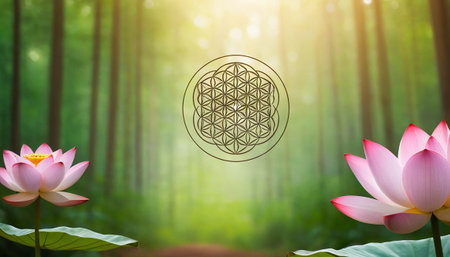 Lotus flower and Lotus flower plants in the pond, Lotus flower backgroundの素材