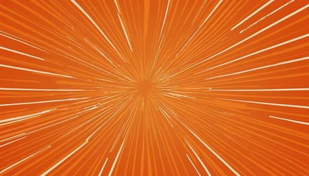 Orange starburst background with radial rays. EPS 10 vector file includedの素材