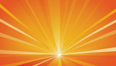 Orange sunburst background material, intensive line, beam, light, beam, shine, effectの素材