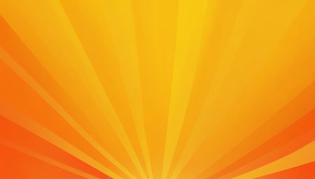 Orange rays background. Abstract orange background with rays. Vector illustration.の素材