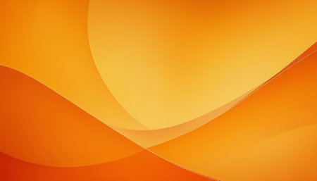 abstract orange background with curved lines, can be used as wallpaperの素材