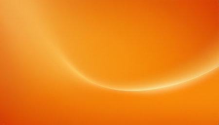 abstract orange background with smooth lines, curves and light effects.の素材