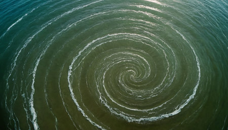Aerial view of sea wave on the beach. Nature background.の素材