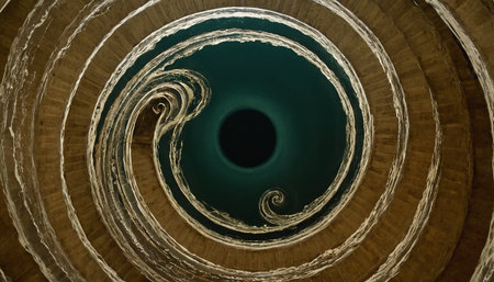 abstract fractal background a computer-generated 2D illustration, textureの素材