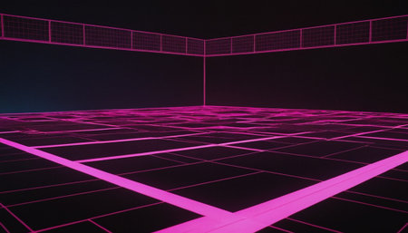 3d render, abstract background, computer-generated image. Futuristic technology style.の素材