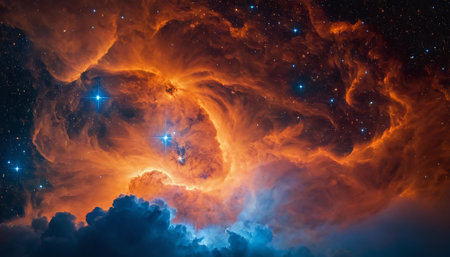 Beautiful nebula in outer space. Elements of this image furnished by NASAの素材