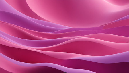 Abstract pink wavy background. 3d rendering, 3d illustration.の素材