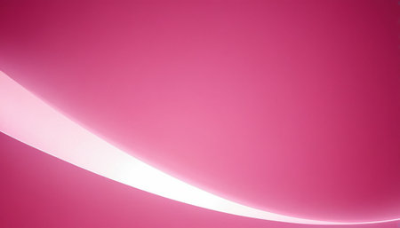 Pink abstract background with curved lines in the form of a circle.の素材