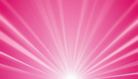 Abstract pink background with rays and bokeh. Vector illustration.の素材