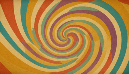 abstract colorful swirl background - retro and vintage effect style picture.の素材