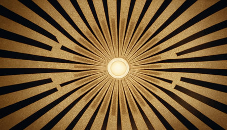 Vintage sunburst background with space for text or image. Sun raysの素材