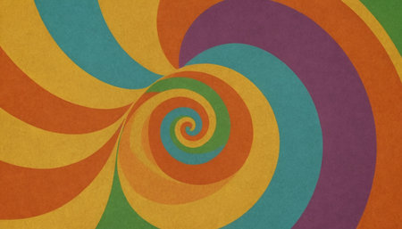 Colorful spiral background. Abstract swirl pattern. 3d rendering.の素材