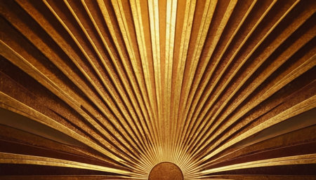 Abstract background of wood and metal with a decorative pattern in the centerの素材